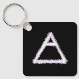 Breezy Air Element Alchemy Symbool Metaal Sleutelhanger