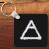 Breezy Air Element Alchemy Symbool Metaal Sleutelhanger (Voorkant)