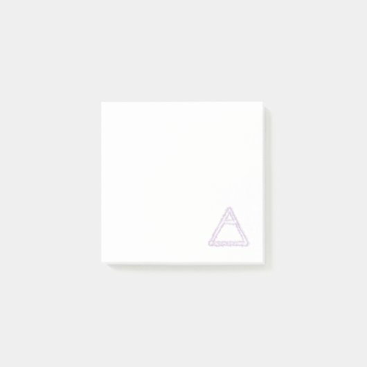 Breezy Air Element Alchemy Symbool Post-it® Notes (Voorkant)