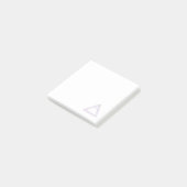 Breezy Air Element Alchemy Symbool Post-it® Notes (Schuin)