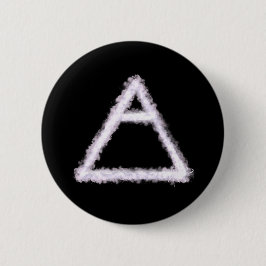 Breezy Air Element Alchemy Symbool Ronde Button 5,7 Cm