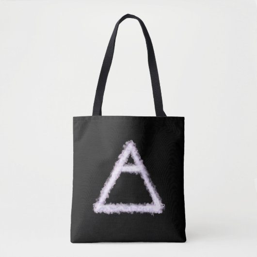 Breezy Air Element Alchemy Symbool Tote Bag (Voorkant)