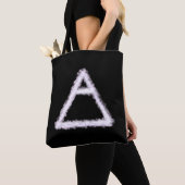 Breezy Air Element Alchemy Symbool Tote Bag (Dichtbij)