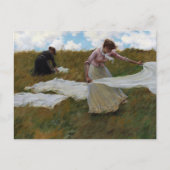 Breezy Day by Charles Courtney Curran Feestdagenkaart (Voorkant)