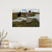 Breezy Day by Charles Courtney Curran Poster (Keuken)