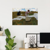 Breezy Day by Charles Courtney Curran Poster (Thuiskantoor)