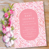 Breezy Leaf Baby shower Invitation Kaart