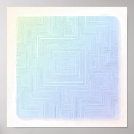 Breezy Luminous Labyrinth Wallpaper and Art Print (Voorkant)