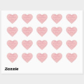 Breezy Pink Heart Valentijns Sticker (Vel)
