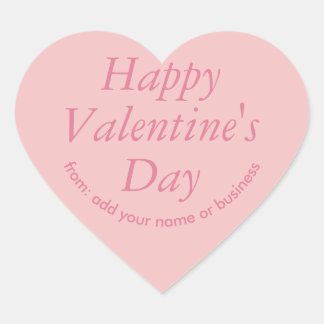 Breezy Pink Heart Valentijns Sticker