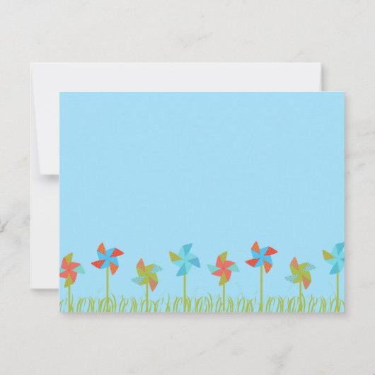 Breezy Pinwheels Kaart (Achterkant)