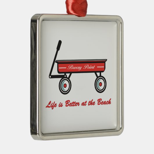 Breezy Point Little Red Wagon Ornament (Rechts)
