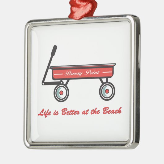 Breezy Point Little Red Wagon Ornament (Links)