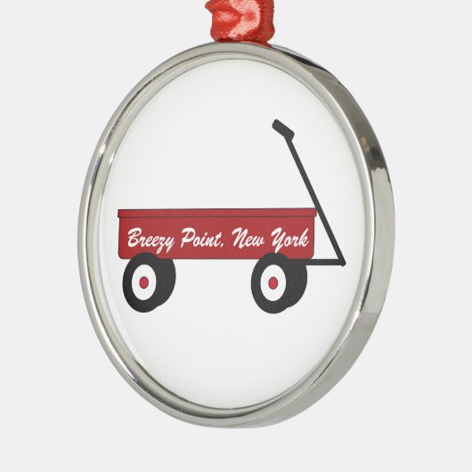 Breezy Point Wagon Ornament (Links)