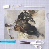 "Breezy Riding" Westerne kunst van WHD Koerner Tissuepapier (Craft)