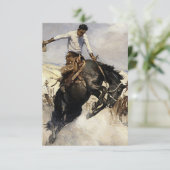 “Breezy Riding” Westerse kunst van WHD Koerner Bedankkaart (Staand voorkant)