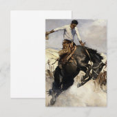 “Breezy Riding” Westerse kunst van WHD Koerner Bedankkaart (Voorkant / Achterkant)