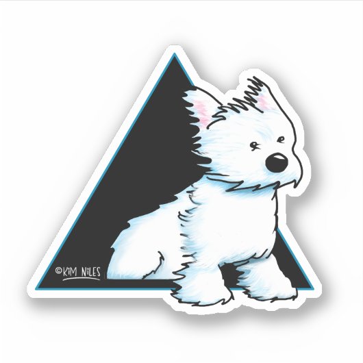 Breezy WESTIE Sticker (Voorkant)