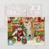 Breezy's kerstBriefkaart - Kat / Keuten Feestdagenkaart (Voorkant / Achterkant)