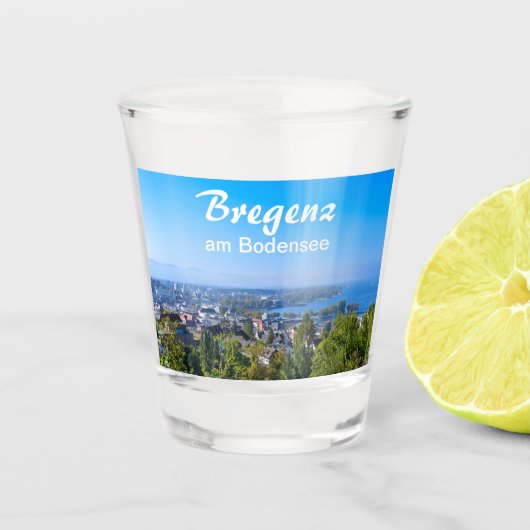 Bregenz am Bodensee in Oostenrijk Shot Glas (Voorkant)
