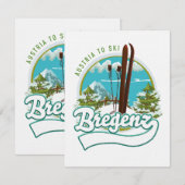 Bregenz austria voor de ski logo (Voorkant / Achterkant)