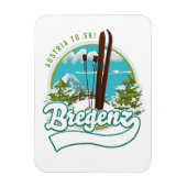 Bregenz austria voor de ski logo magneet (Verticaal)