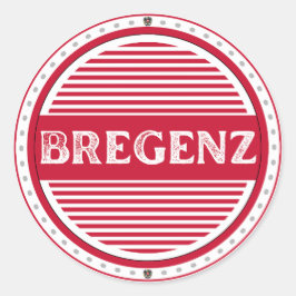 Bregenz City Pride Embleem – Oostenrijkse identite Ronde Sticker