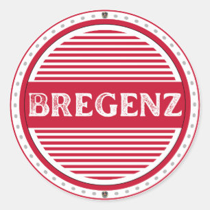 Bregenz City Pride Embleem – Oostenrijkse identite Ronde Sticker