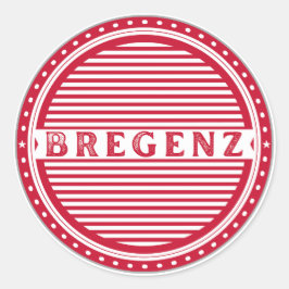 Bregenz City Pride Emblem – Austria Identity Ronde Sticker