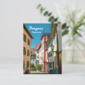 Bregenz in Oostenrijk Het Briefkaart van de oude s (Staand voorkant)