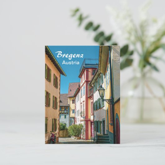 Bregenz in Oostenrijk Het Briefkaart van de oude s (Staand voorkant)