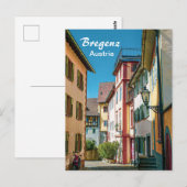 Bregenz in Oostenrijk Het Briefkaart van de oude s (Voorkant / Achterkant)