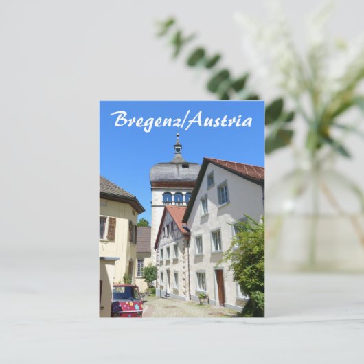 Bregenz in Oostenrijk Oude Stad Briefkaart (Staand voorkant)