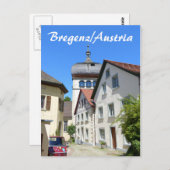 Bregenz in Oostenrijk Oude Stad Briefkaart (Voorkant / Achterkant)