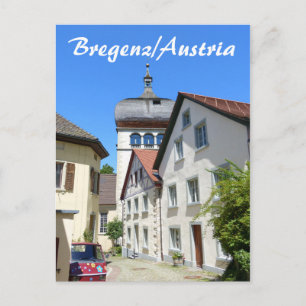 Bregenz in Oostenrijk Oude Stad Briefkaart