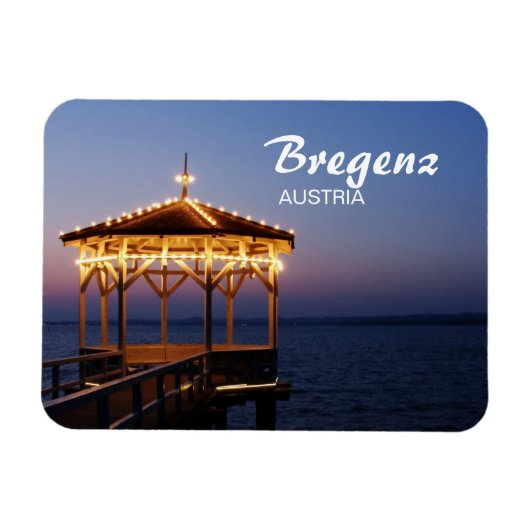 Bregenz in Oostenrijk - Premium Magnet Magneet (Horizontaal)