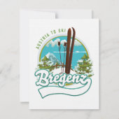Bregenz Oostenrijk om te skiën logo (Voorkant)