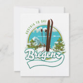 Bregenz Oostenrijk om te skiën logo (Achterkant)