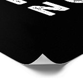 Breggfast First No Yolk Funny Egg Pun Dark BG Poster (Hoek)