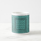 BREI AVERECHTS TURQUOISE Witte Mok + Initiaal (Center)
