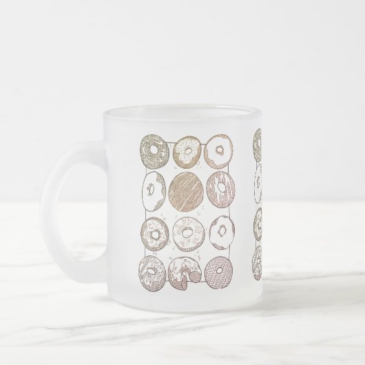 BREI DOZIJN DONUTS Bevroren Glas Mok (Links)