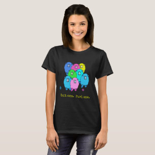 Brei een Purl. Schattigee lammeren. Gepersonalisee T-shirt
