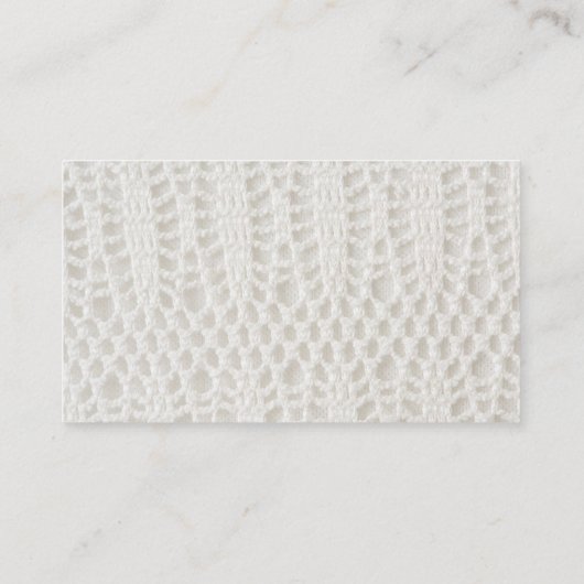 Brei- en haaklessen Instructeur Business Car Visitekaartje (Achterkant)