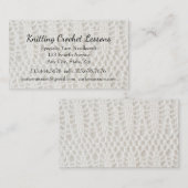 Brei- en haaklessen Instructeur Business Car Visitekaartje (Voorkant / Achterkant)