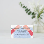 Brei- en haaklessen Instructeur Business Car Visitekaartje (Staand voorkant)