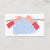 Brei- en haaklessen Instructeur Business Car Visitekaartje (Achterkant)