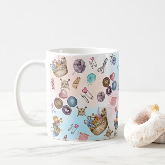 Brei- en Naai Koffiemok (Met donut)