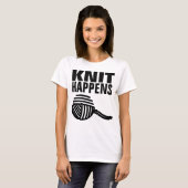 BREI GEBEURT, de Grappige Breiende T-shirts van de (Voorkant volledig)