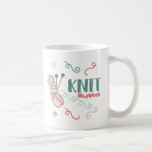 Brei Happens Multi-Kleurige Garens Funny Breisters Koffiemok