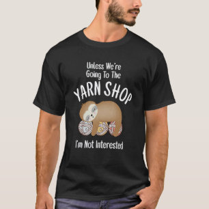 Brei- of Haakgaren Ballen Luiaard Ontwerp T-shirt